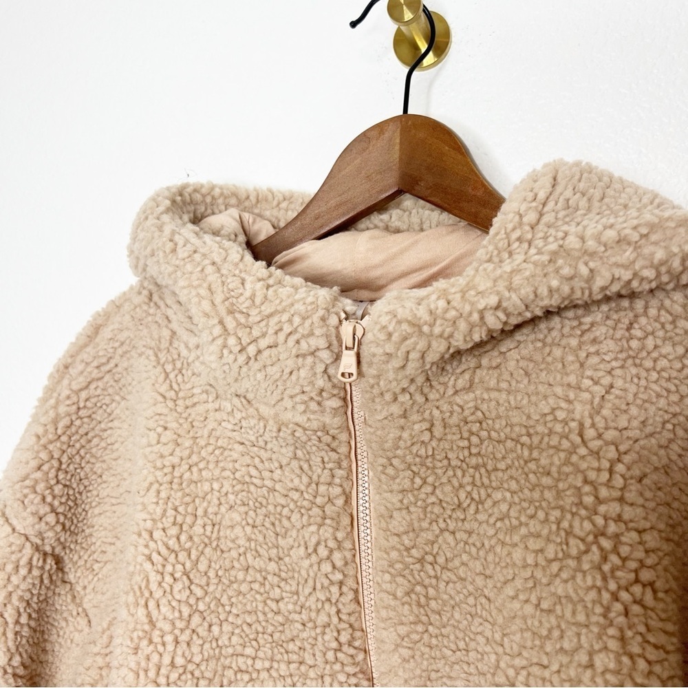 Fabletics Summit Sherpa Hooded Zip Up Teddy Jacket XL - Picture 3 of 9